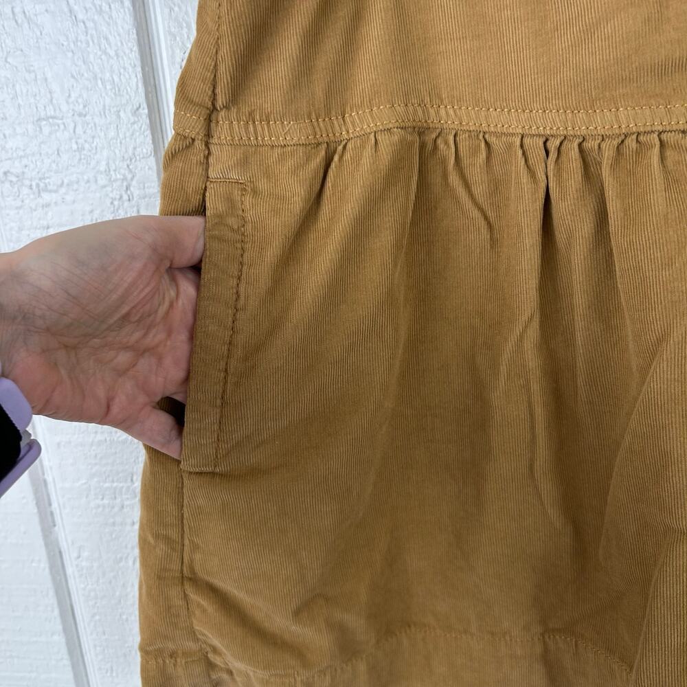 American Eagle Corduroy Mini Skirt Button Front Y2K Boho Women Size 12 - Picture 2 of 8